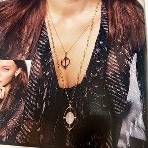 Versatile necklace. Fortuna stone pendant necklace